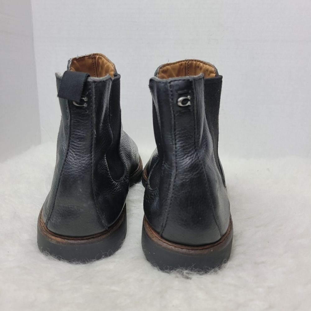 Coach Mens Chelsea Boots Size 9D Black Leather FG 2988 Shoes - Picture 8 of 10